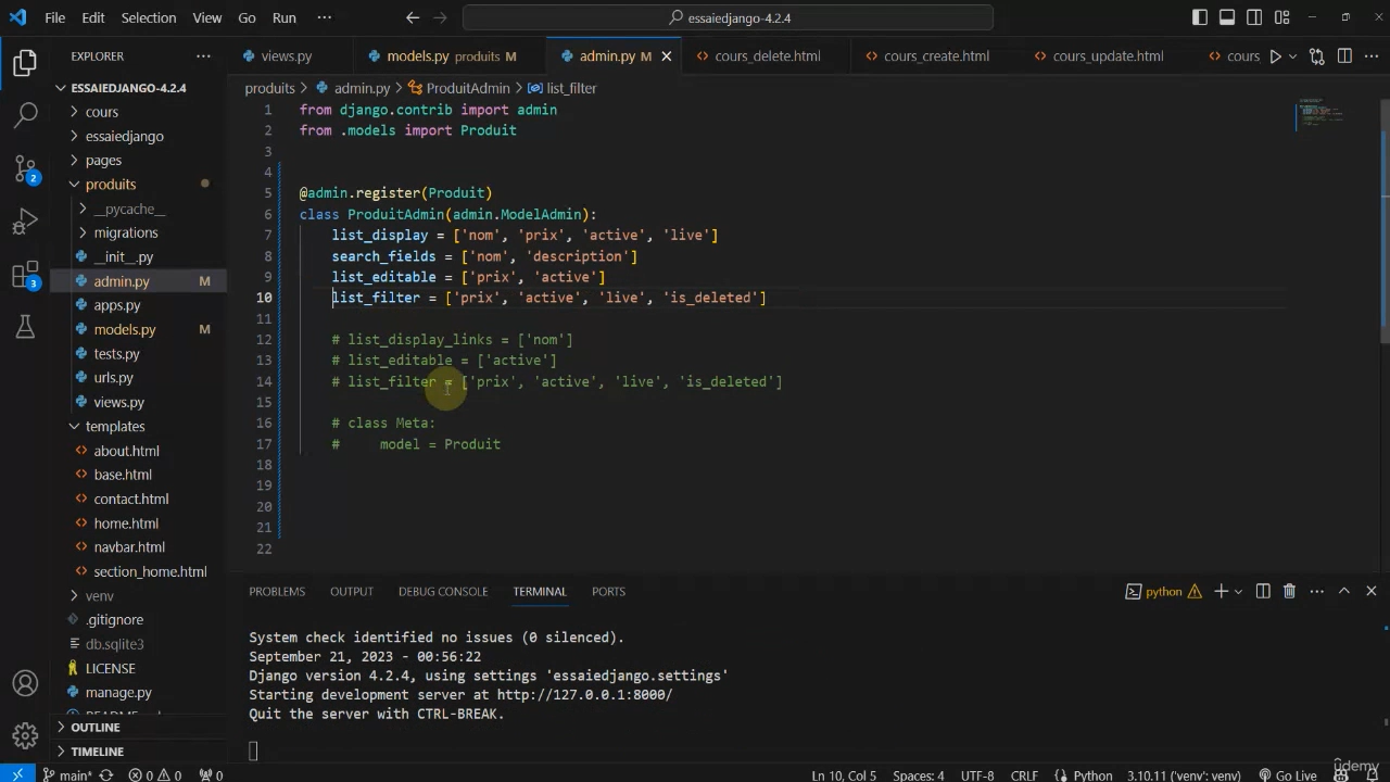 Formation Django Fondamentaux : Créez vos premiers sites dynamiques